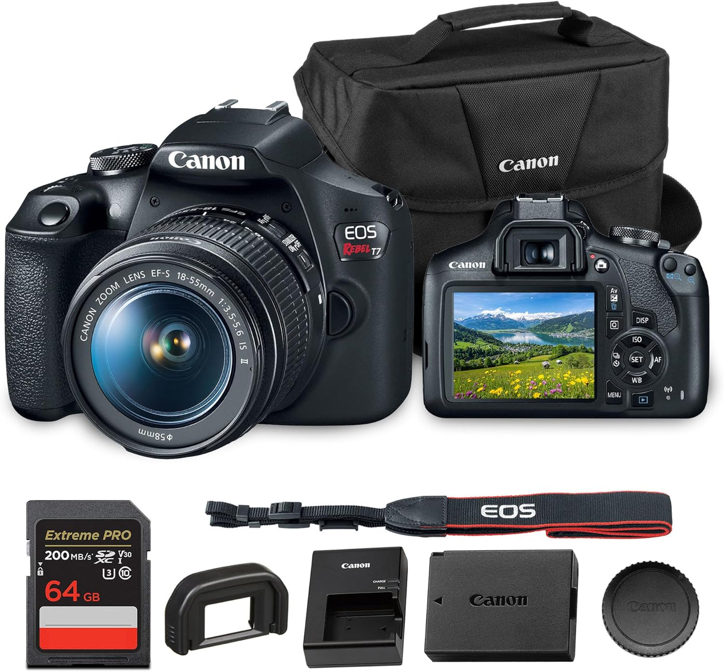 Canon EOS Rebel T7 DSLR Camera Kit for Beginner Photographers