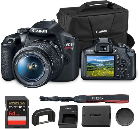 Canon EOS Rebel T7 DSLR Camera Kit for Beginner Photographers