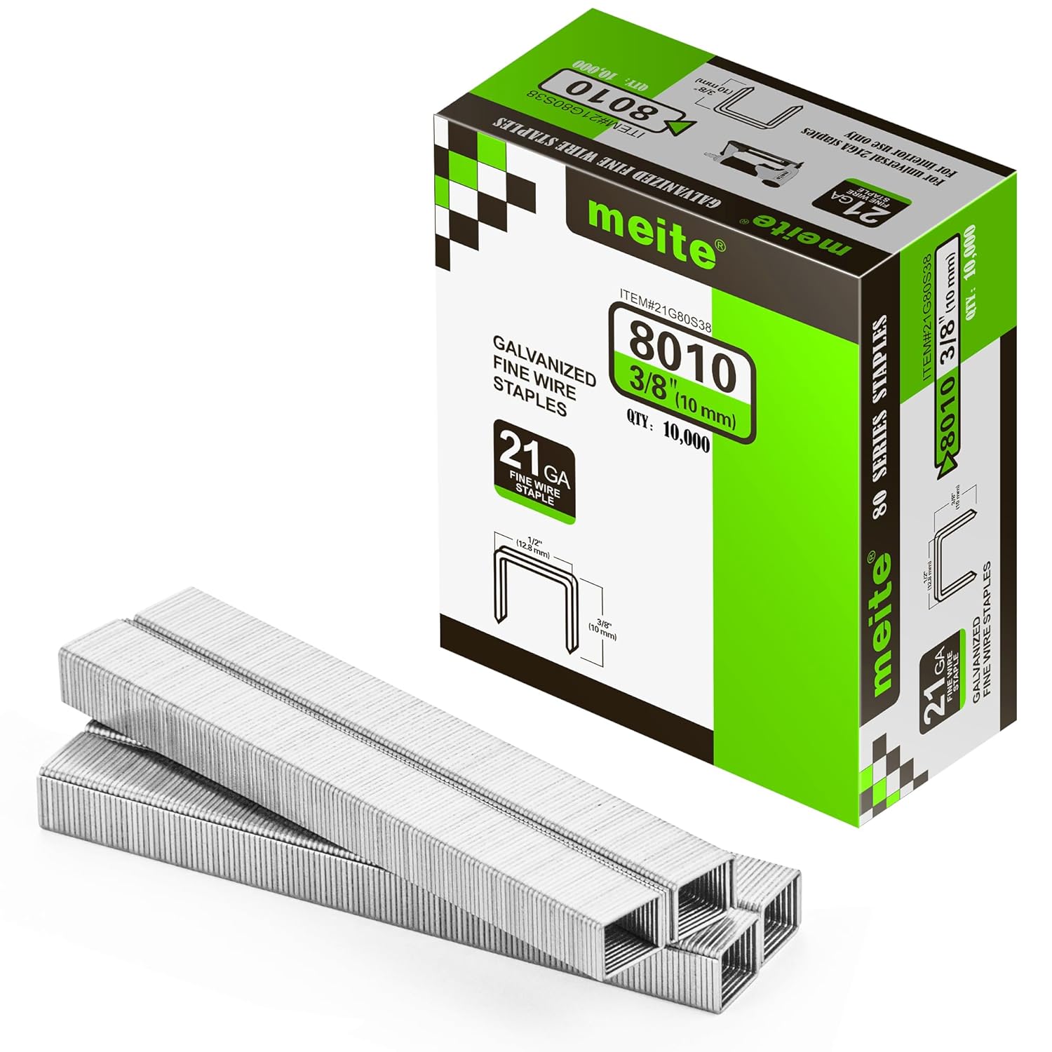 21 Gauge Upholstery Staples for Staple Guns - Heavy Duty
