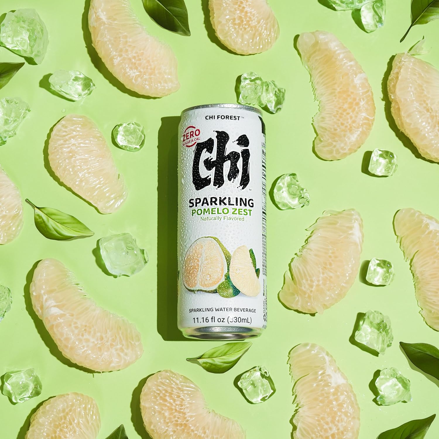 CHI FOREST Pomelo Sparkling Water Beverage, Zero Sugar Drinks