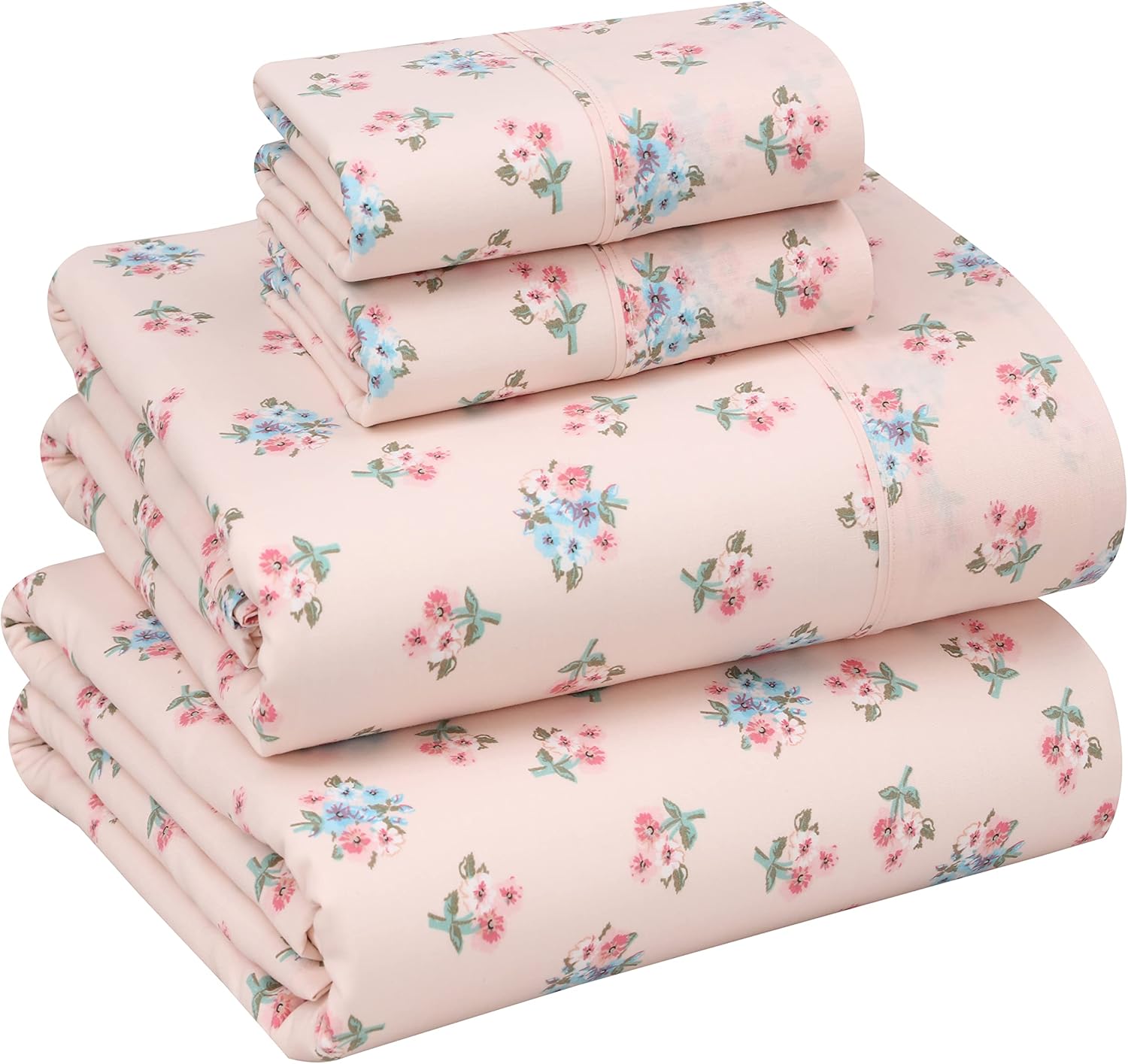 RUVANTI 100% Cotton Queen Size Sheets Set for Ultimate Comfort
