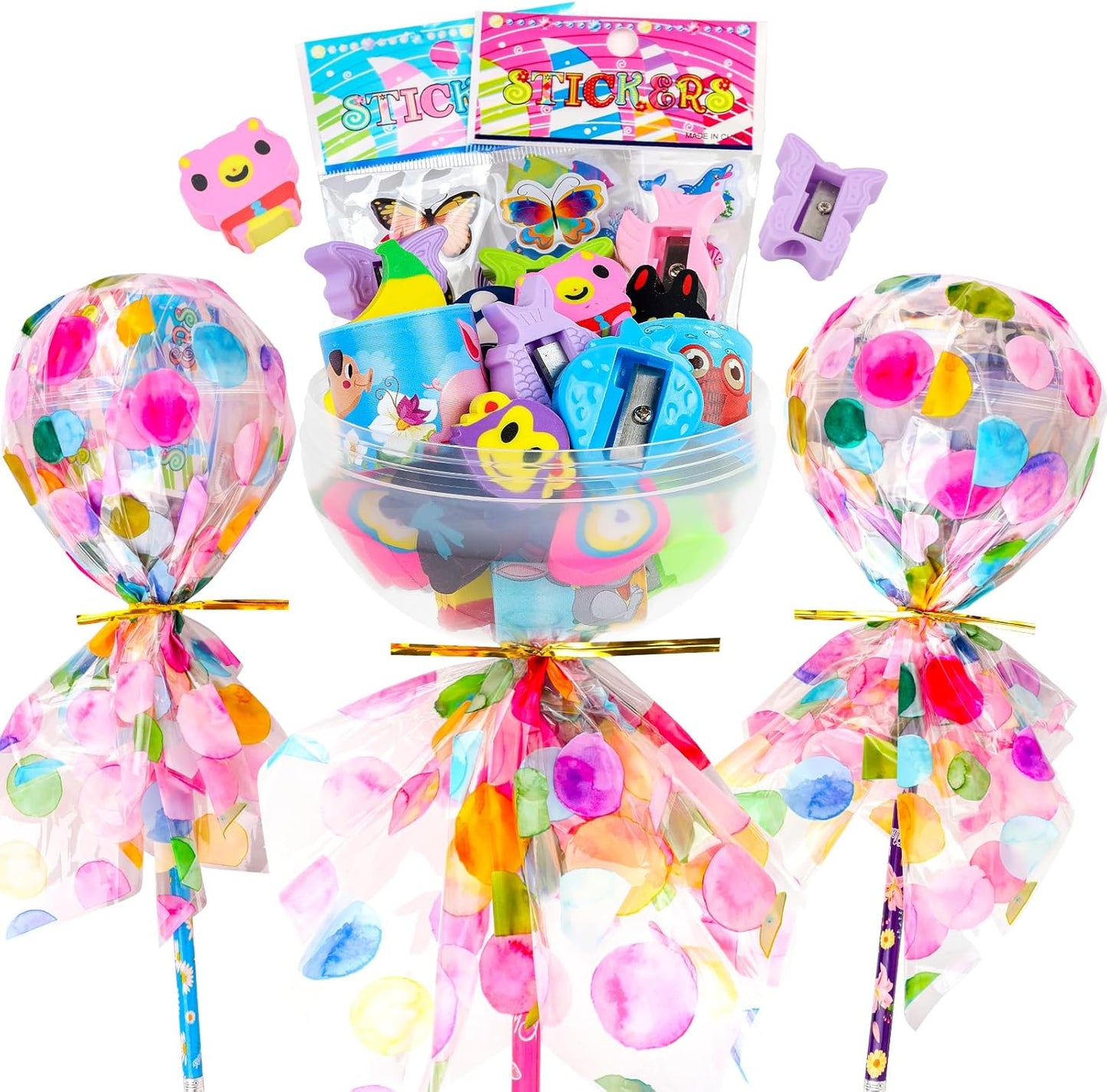 Giant Lollipop Birthday Goodie Bags for Fun Classroom Rewards