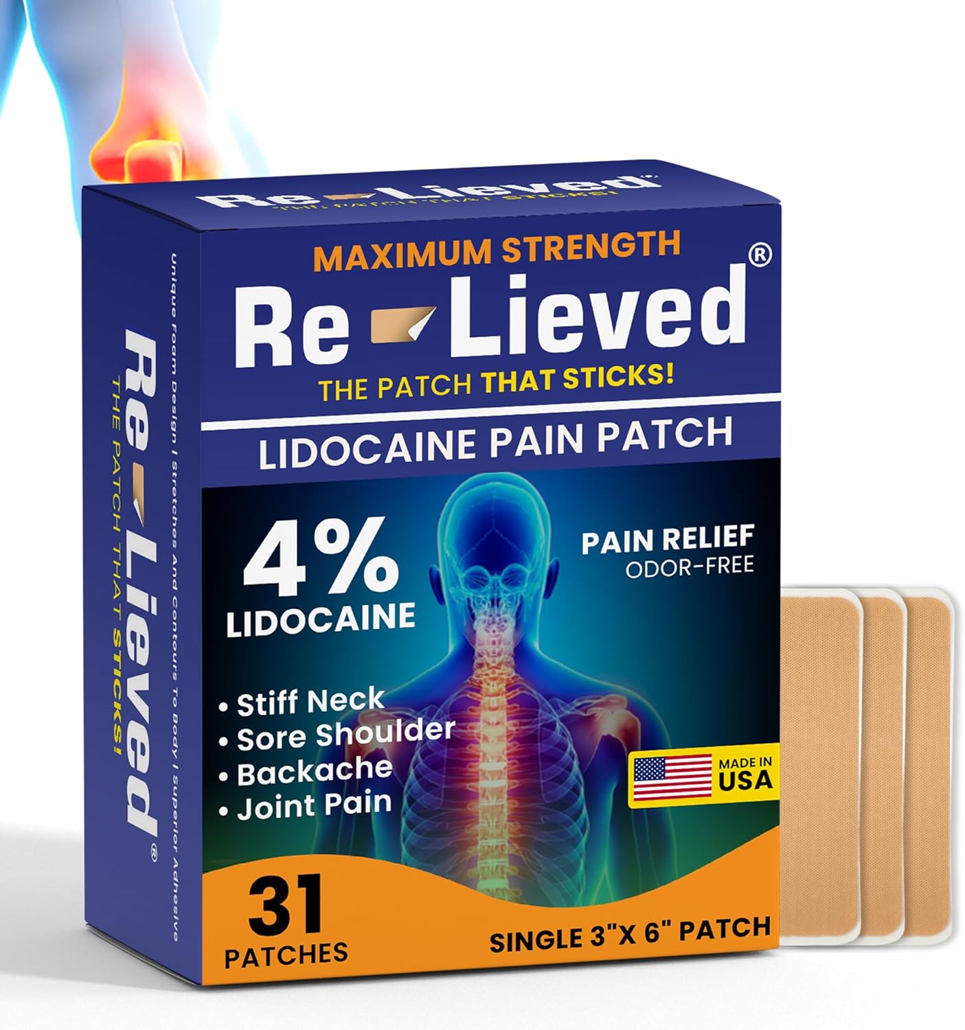 4% Lidocaine Patches for Maximum Strength Pain Relief
