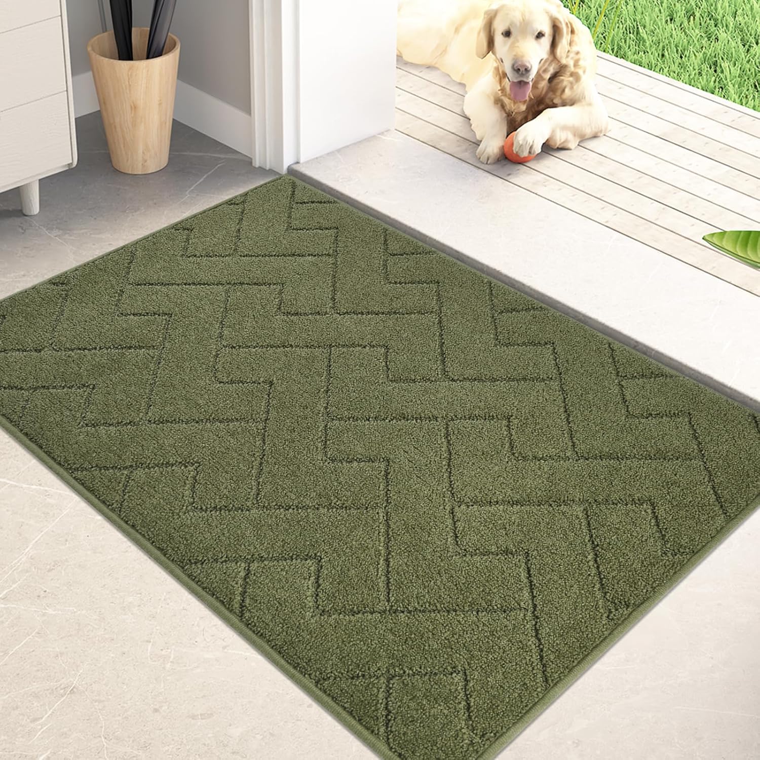 Dirt Trapping Door Mat 24in x 35.5in, Non-Slip & Washable