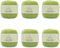 6 Skeins Sensy Crochet Thread Size 10 Pistachio Green - Smooth