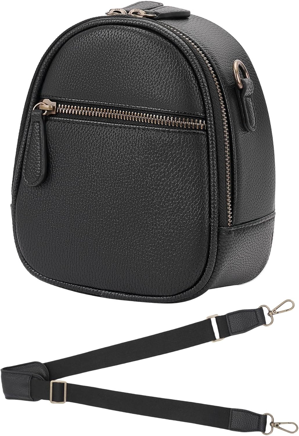 Divvia Classic PU Leather Camera Sling: Stylish 2L Black