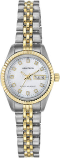 Armitron Womens Crystal Accented Bracelet Watch 24.5mm - Two-Tone
