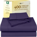 King Size Cotton Sateen Sheets Set - 400 TC, Deep Pockets