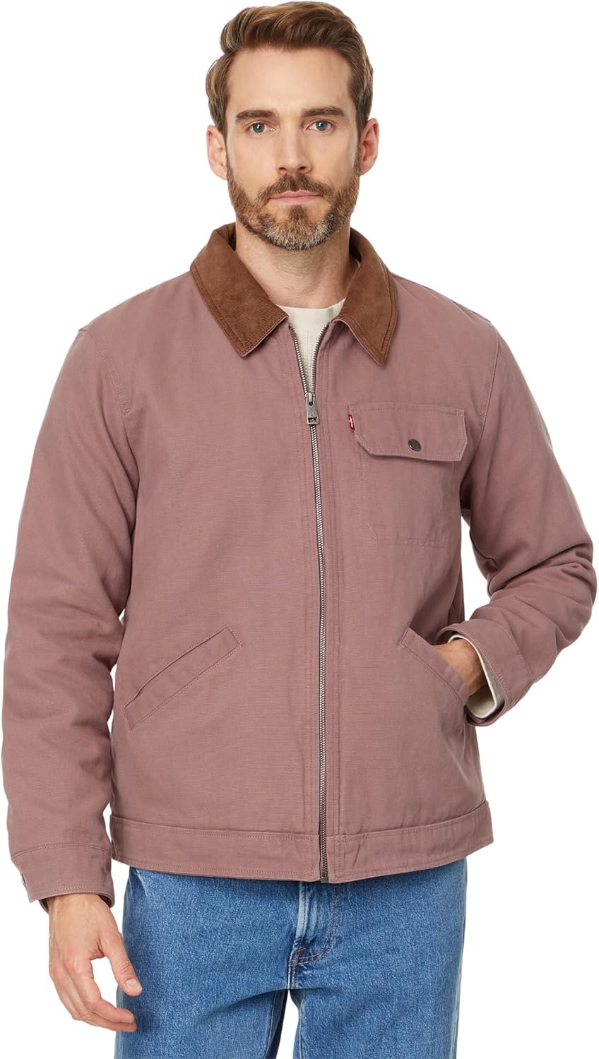 Levi's Workwear Cotton Canvas Jacket with Corduroy Collar