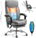 Reclining Massage Office Chair with Footrest - Heated Executive