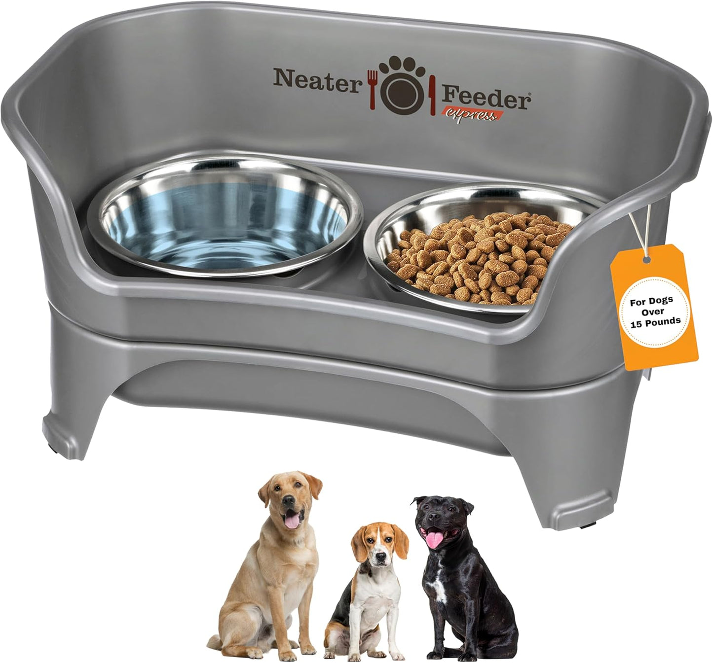 Neater Feeder Express Elevated Dog Bowls for Mess-Free Feeding