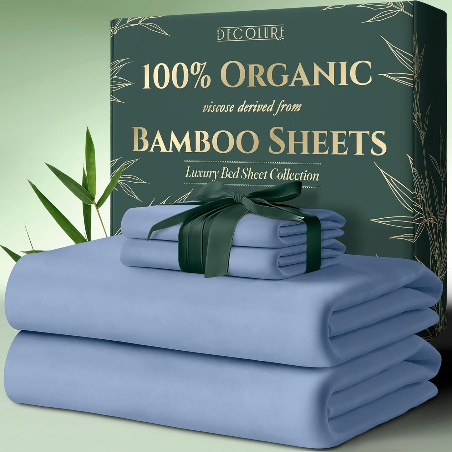 100% Organic Viscose Bamboo Sheets Twin Size for Ultimate Comfort