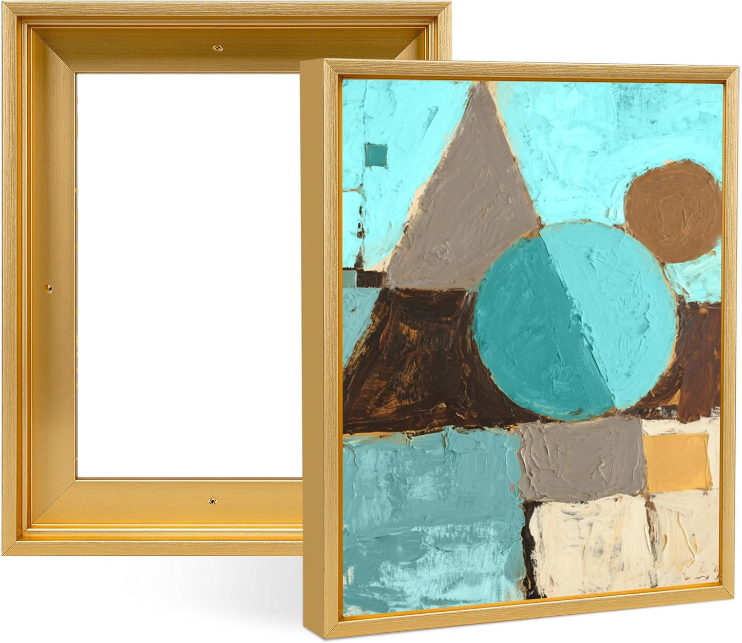 YIVIVEN Canvas Floater Frame for 11x14 Prints - Gold Finish
