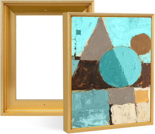 YIVIVEN Canvas Floater Frame for 11x14 Prints - Gold Finish