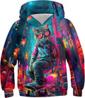 RAISEVERN Kids Hoodies 3D Print Pullover Lightweight Hoody