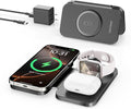RYND 2025 Magnetic Wireless Charger 3-in-1 Travel Station - Foldable