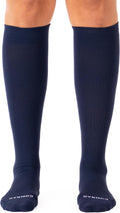 Compression Knee High Socks for Men & Women - Navy 15-20 mmHg