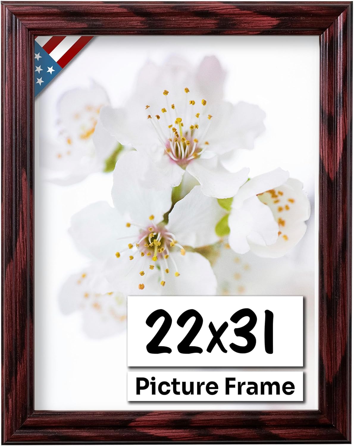 Cherry 22x31 Picture Frame - Handmade Solid Wood Wall Decor
