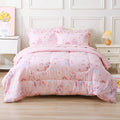 Girls Twin Comforter with Sheet Set - Pink Unicorn Twin Bedding