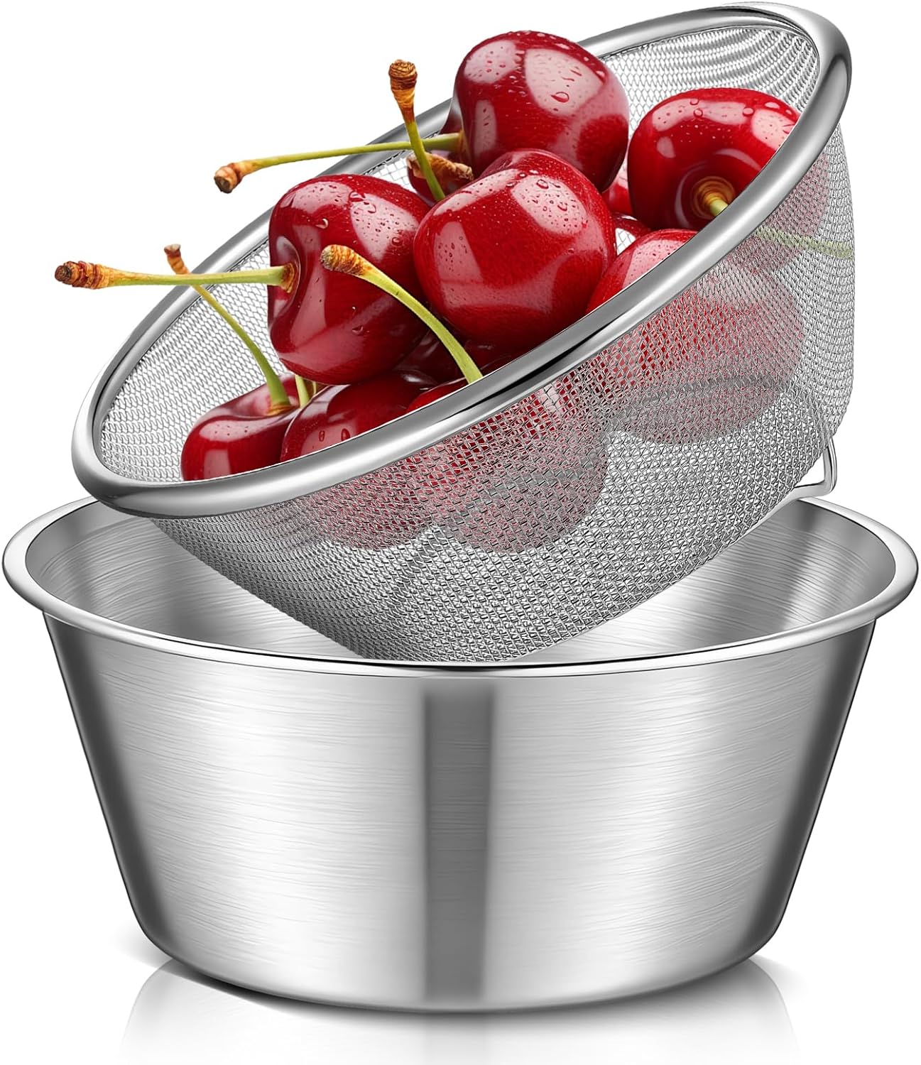 Stainless Steel Mini Colander Set - Efficient Kitchen Helper