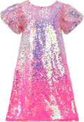2Bunnies Girl Toddler Ombre Pastel Gradient Shimmer Dress