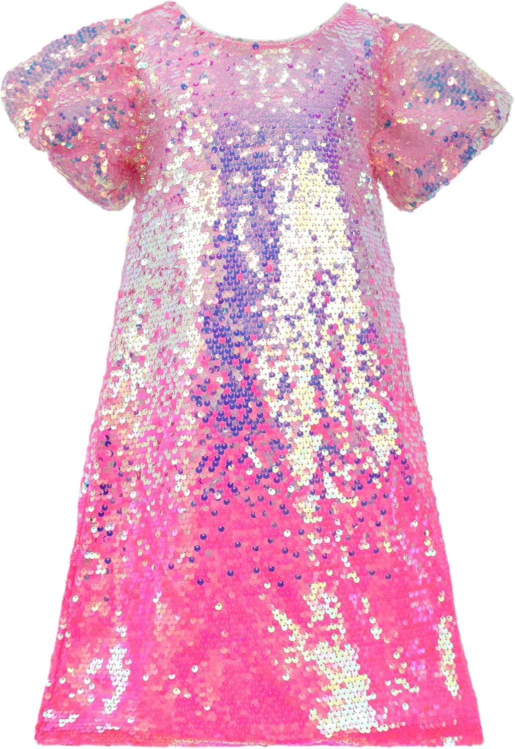 2Bunnies Girl Toddler Ombre Pastel Gradient Shimmer Dress