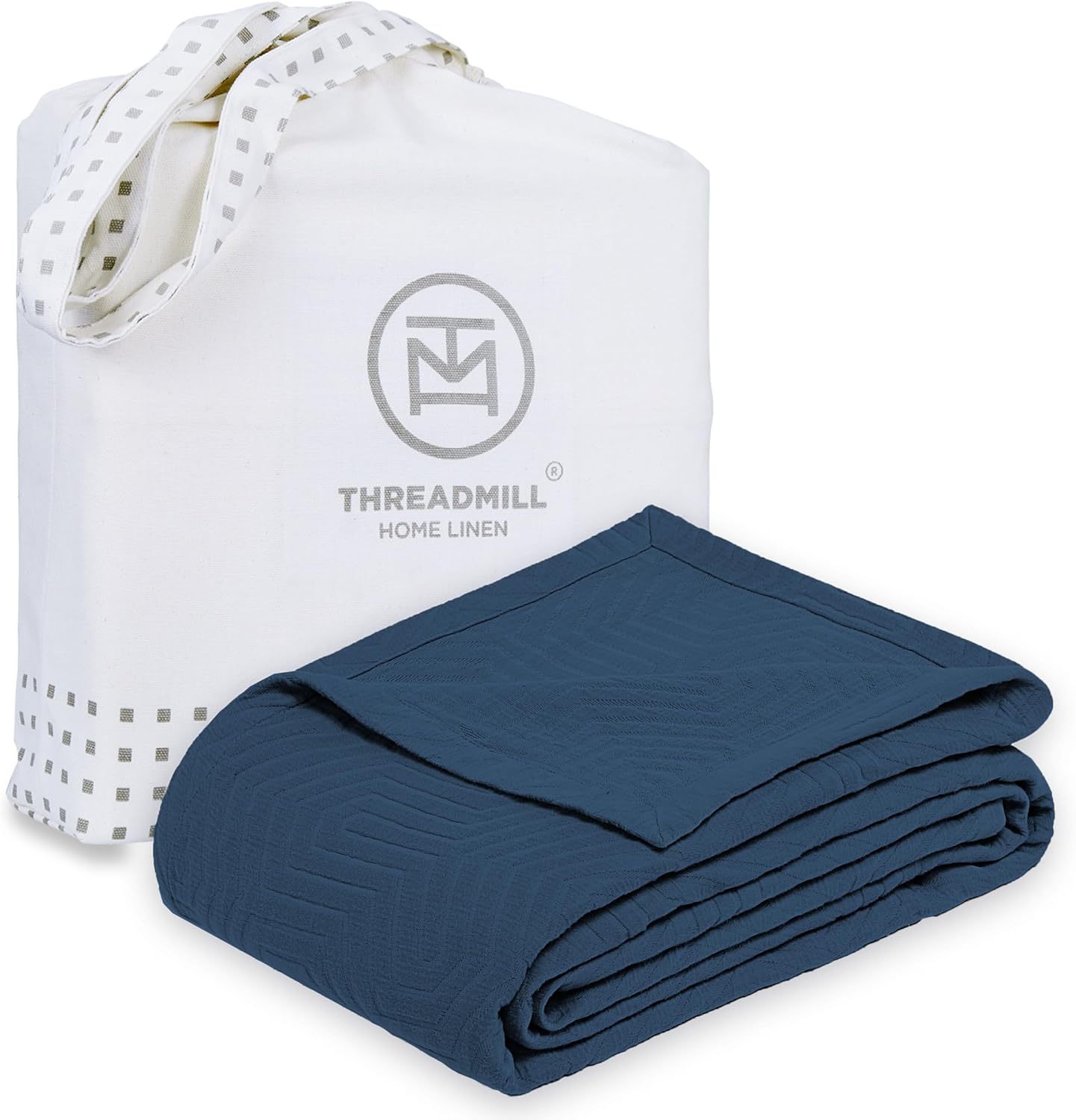 Threadmill Luxury Cotton King Size Blanket for All-Season Comfort