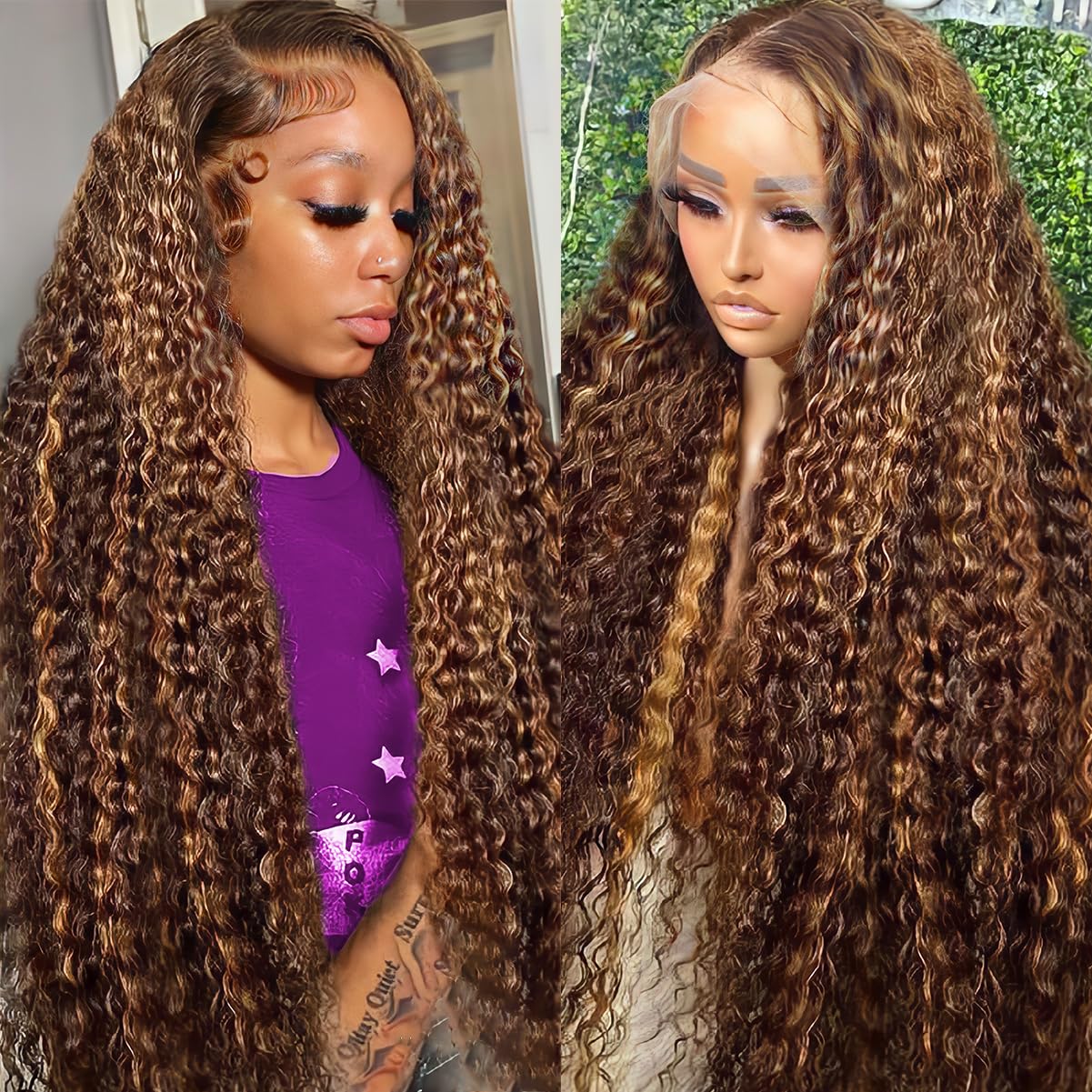 13x6 Highlight Deep Wave Lace Front Wigs for Stunning Styles