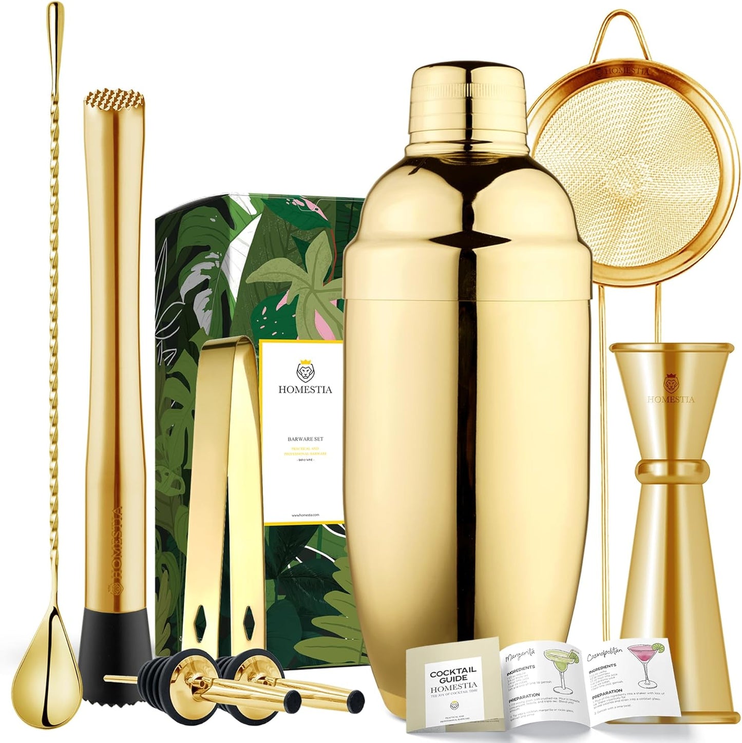 Ultimate 8PCS Cocktail Shaker Set by Homestia