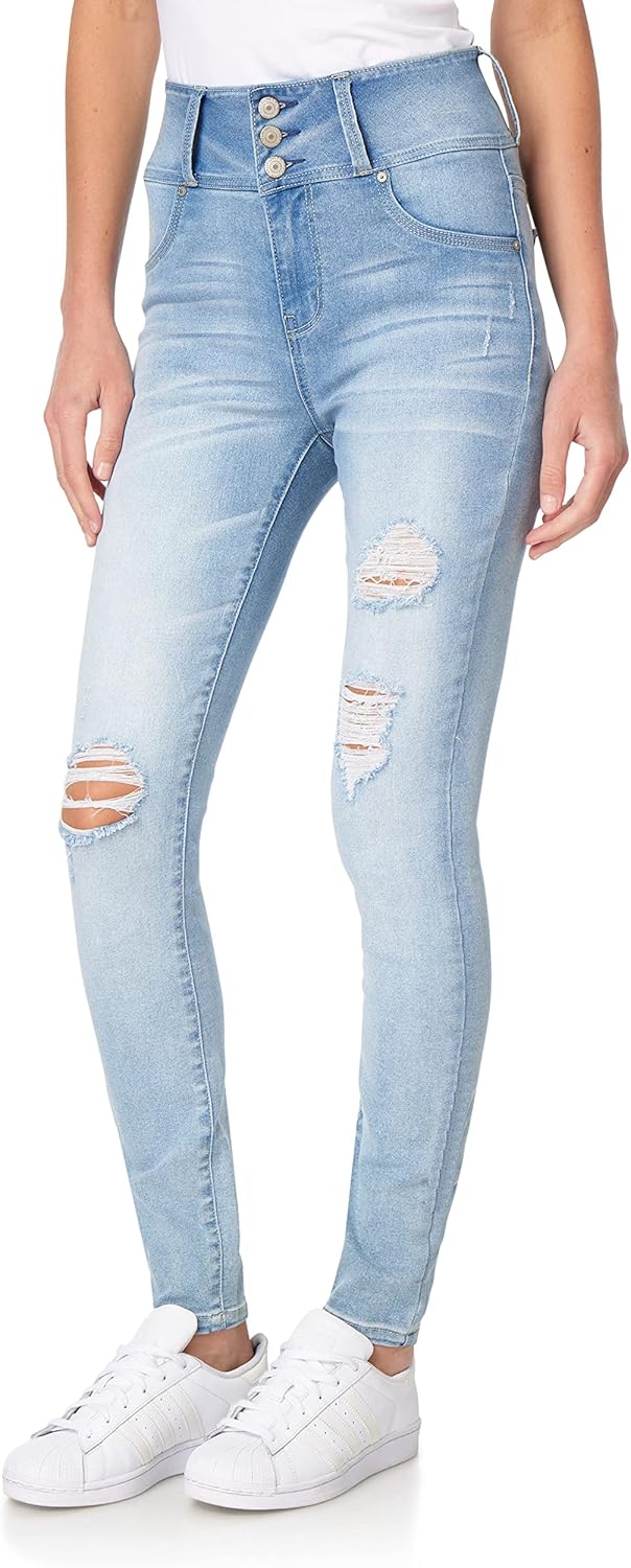 WallFlower Women's Sassy Skinny High-Rise Jeans for Every Body
