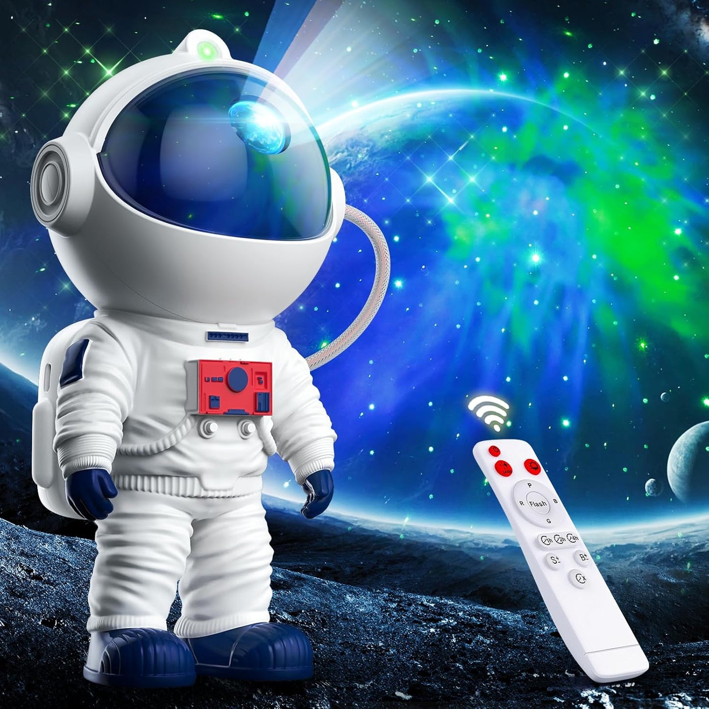 LED Galaxy Projector with Timer & Remote - Blissful Bedroom Ambiance