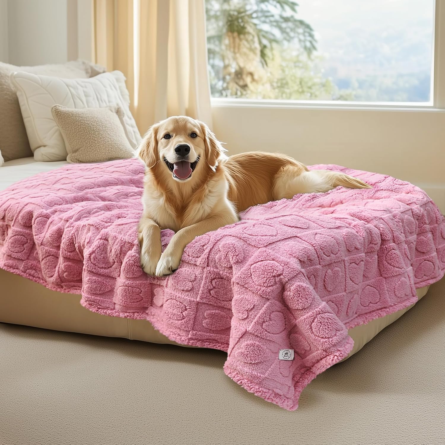 Luciphia Waterproof Dog Blanket for Medium Large Dogs Cozy