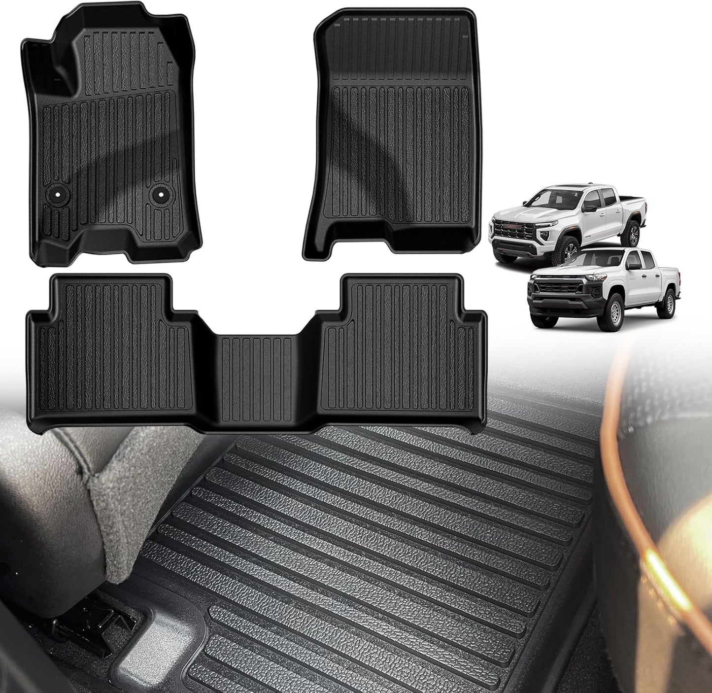 TripleAliners Floor Mats for Colorado & Canyon 2023-2025