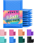 Bubble Mailers 8.5x12 200 pcs - Padded Waterproof Self Seal Envelopes