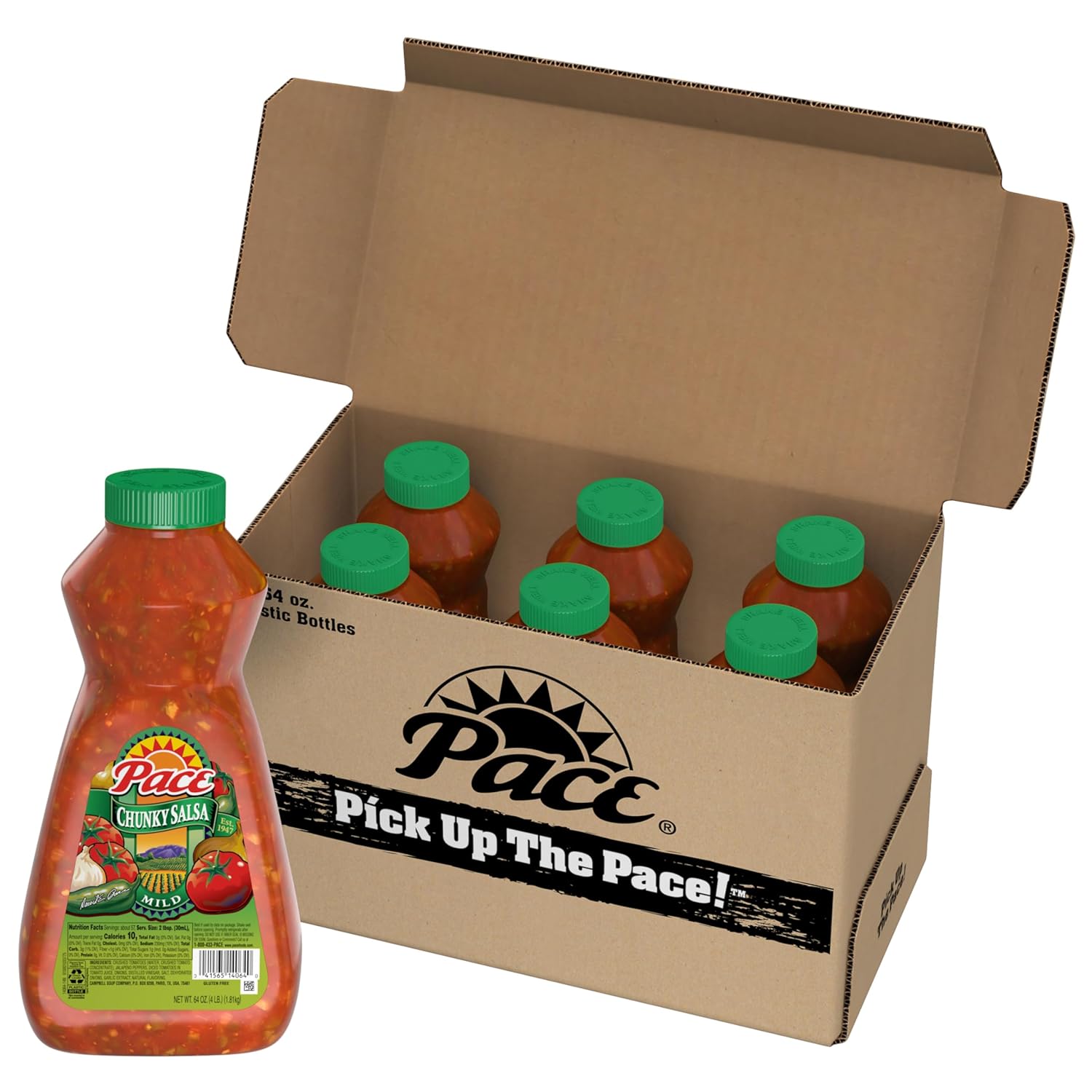 Pace Chunky Salsa Hot 24 oz Jar Perfect for Taco Night