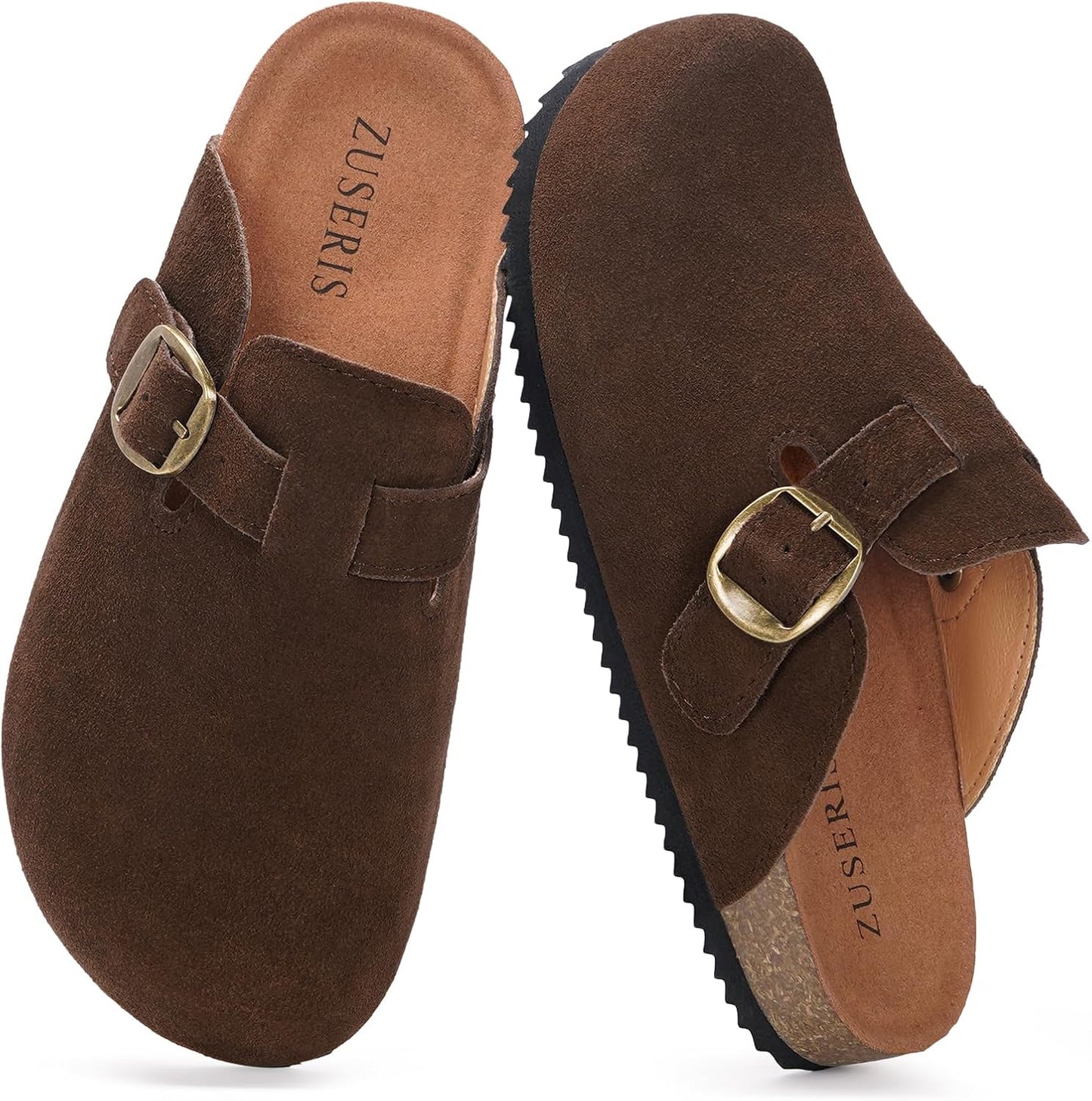 Kids Suede Clogs with Cork Footbed for Comfort and Style