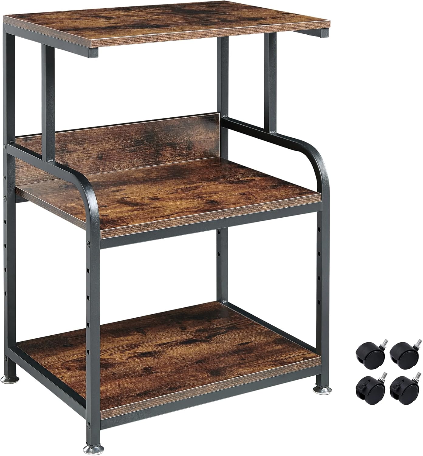 Height Adjustable Printer Cart for Stylish Office Organization