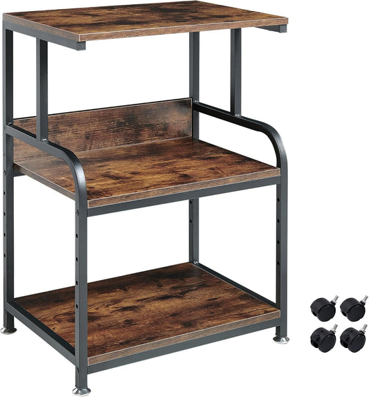Height Adjustable Printer Cart for Stylish Office Organization