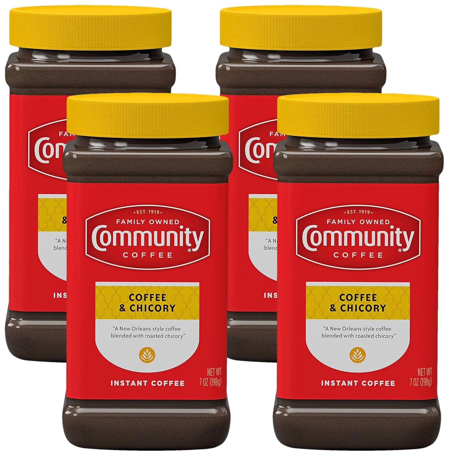 Community Coffee 7 Oz Jar 4-Pack: Full-Bodied Richness