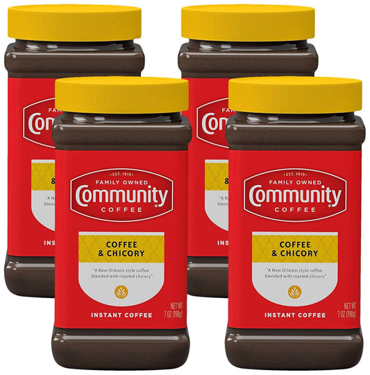 Community Coffee 7 Oz Jar 4-Pack: Full-Bodied Richness