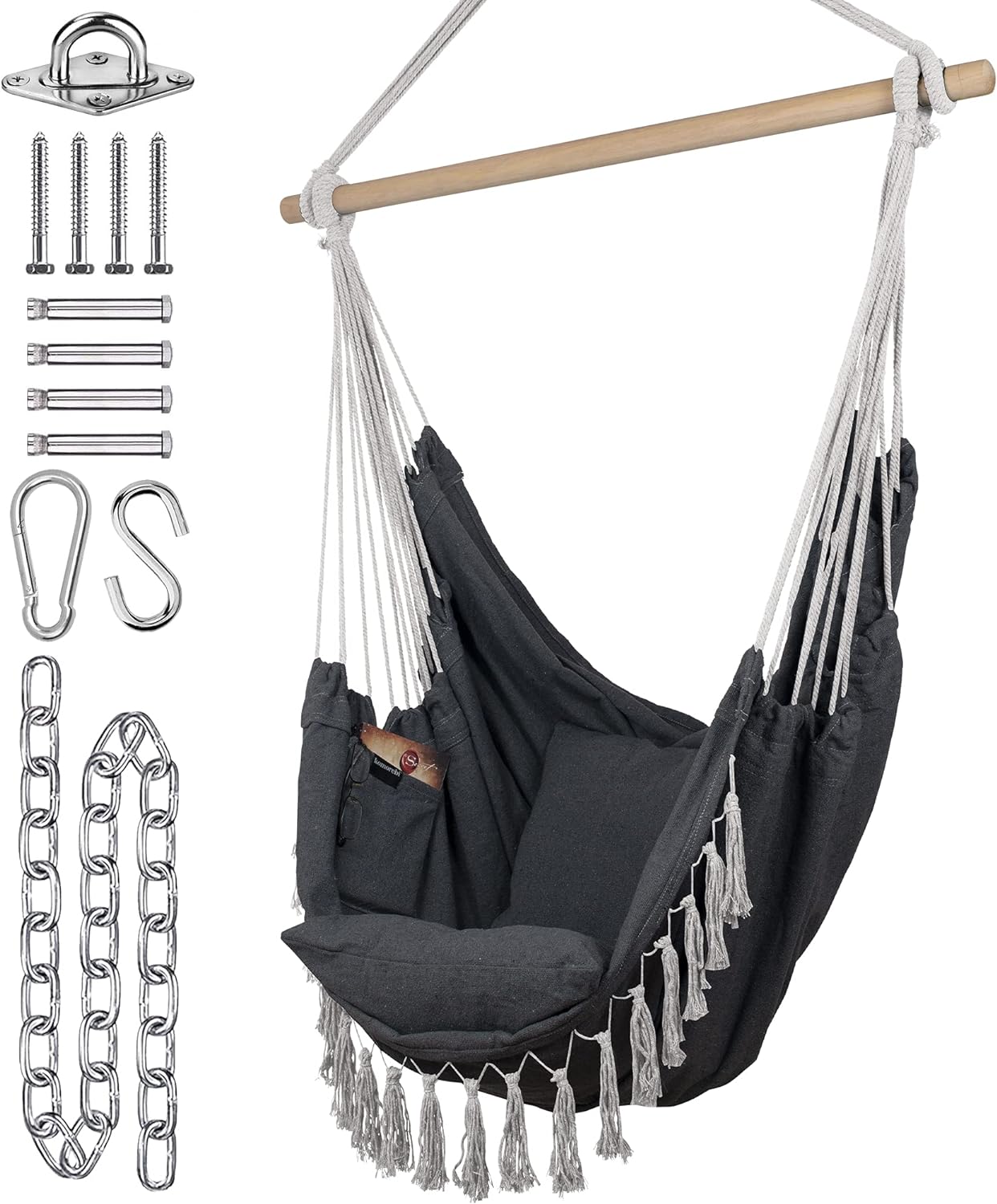 Komorebi Macrame Hammock Chair - Indoor/Outdoor Relaxation