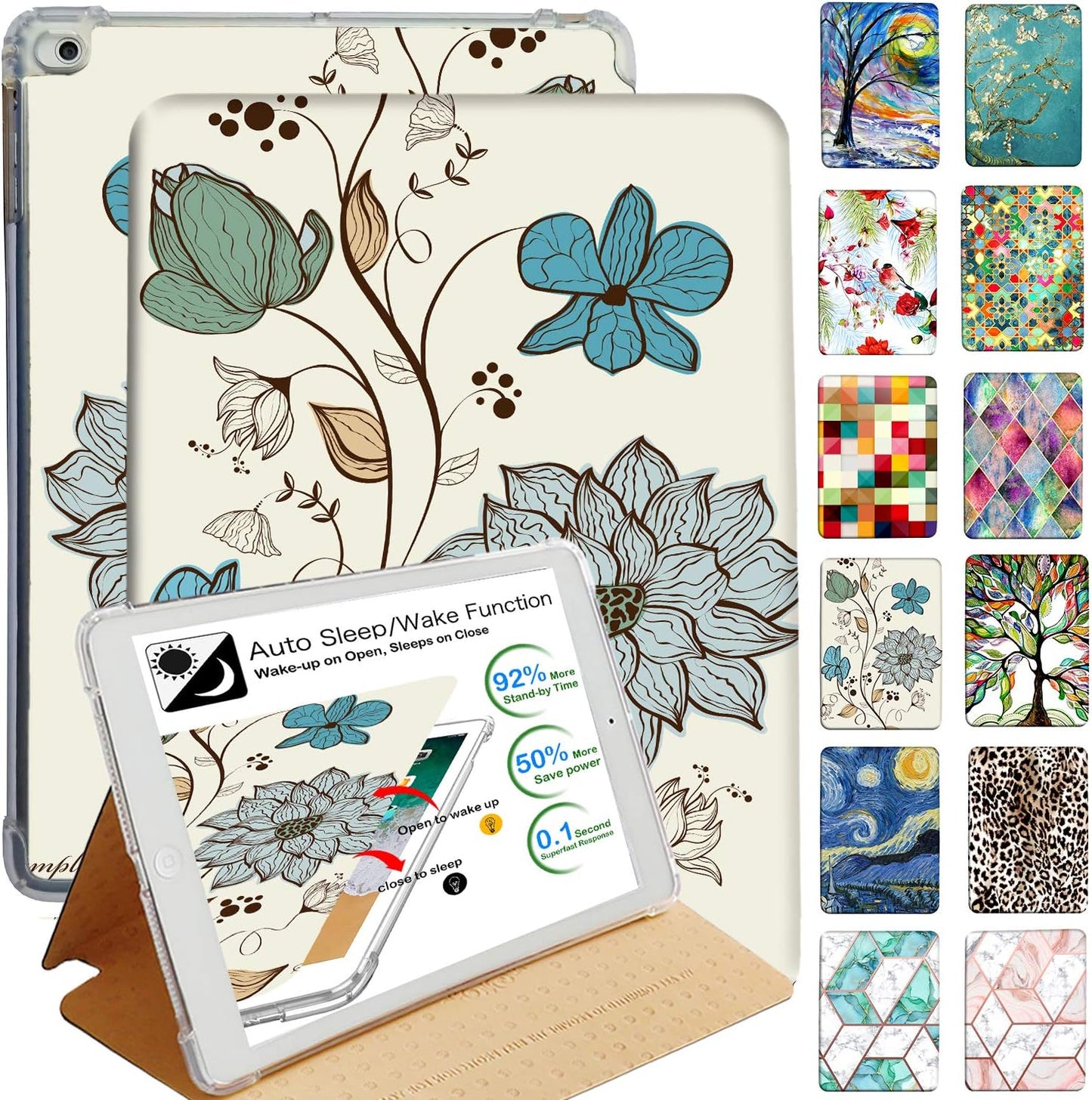 DuraSafe Cases for iPad 5/6 & Air 1/2 - Stylish Protection