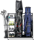Mythinglogic Golf Bag Rack - Organize Your Golf Gear!