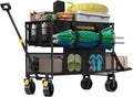 VIVOHOME 400L Double Decker Collapsible Wagon - Heavy Duty Utility