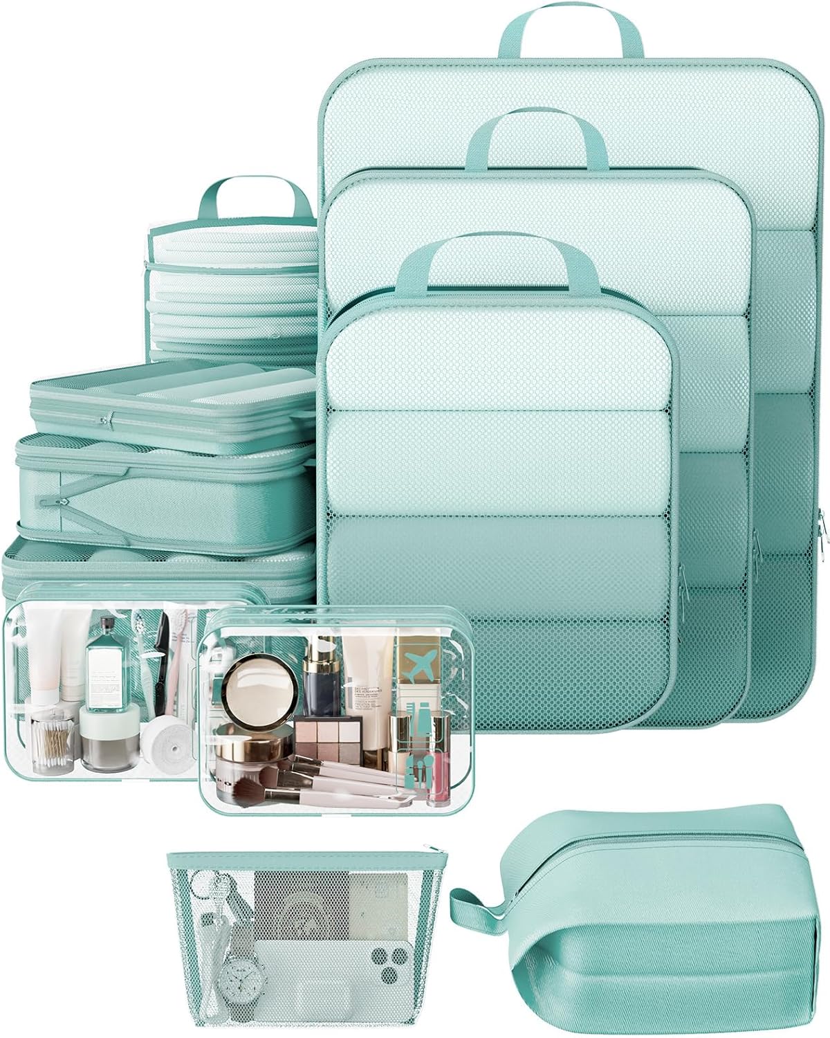 Veken Compression Packing Cubes Set for Travel Essentials