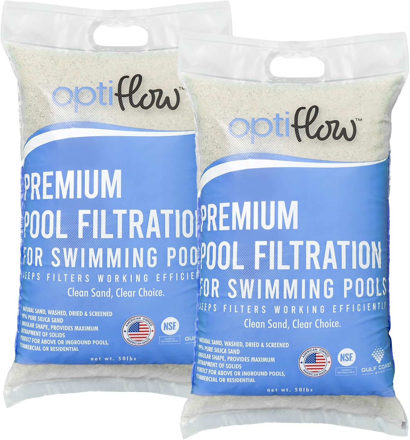 2-Pack Pool Filter Sand for Premium Filtration and Maintenance