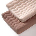 Muslin Changing Pad Cover for Boys Girls - Quilted Cotton 17in x 33in
