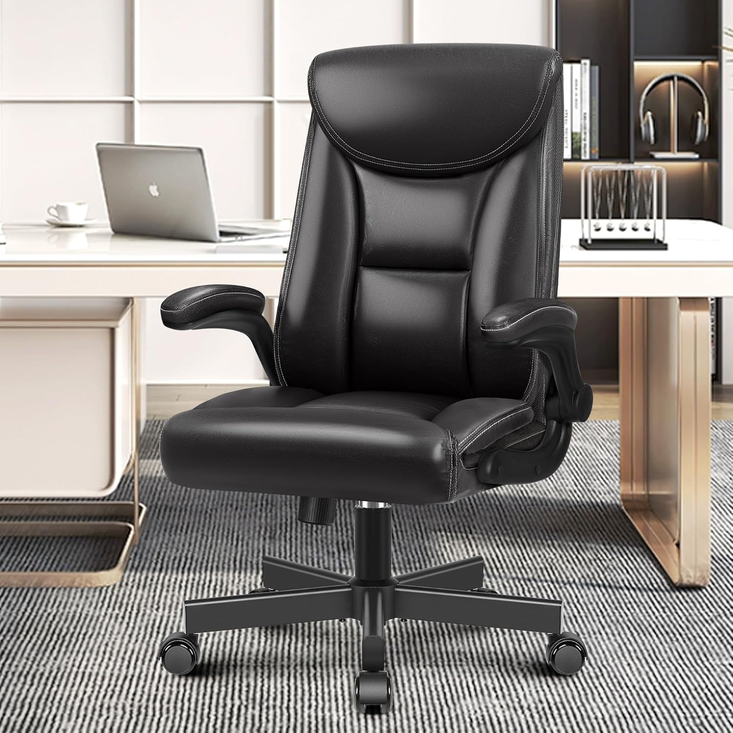 BestEra Executive Leather Office Chair - Adjustable & Ergonomic