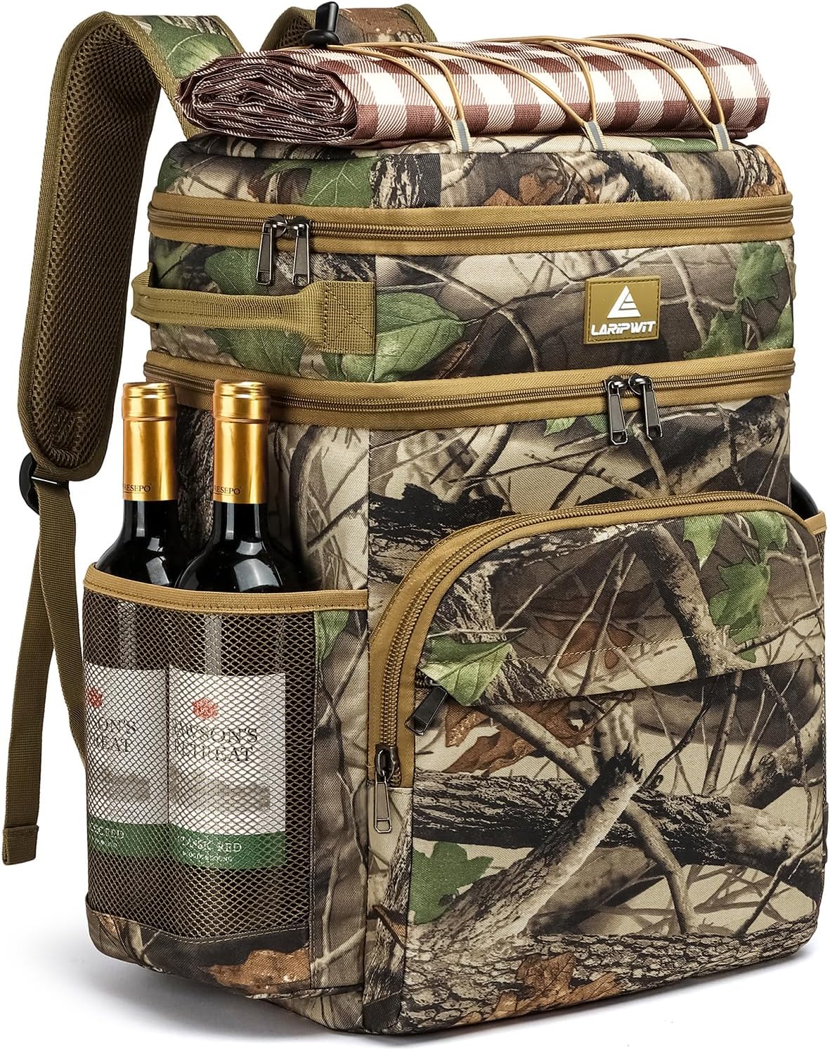 Large Capacity Insulated Backpack Cooler for Camping and Hiking
