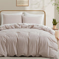 Linen Light Grey Duvet Cover Twin Size - Soft Washed Cotton Linen